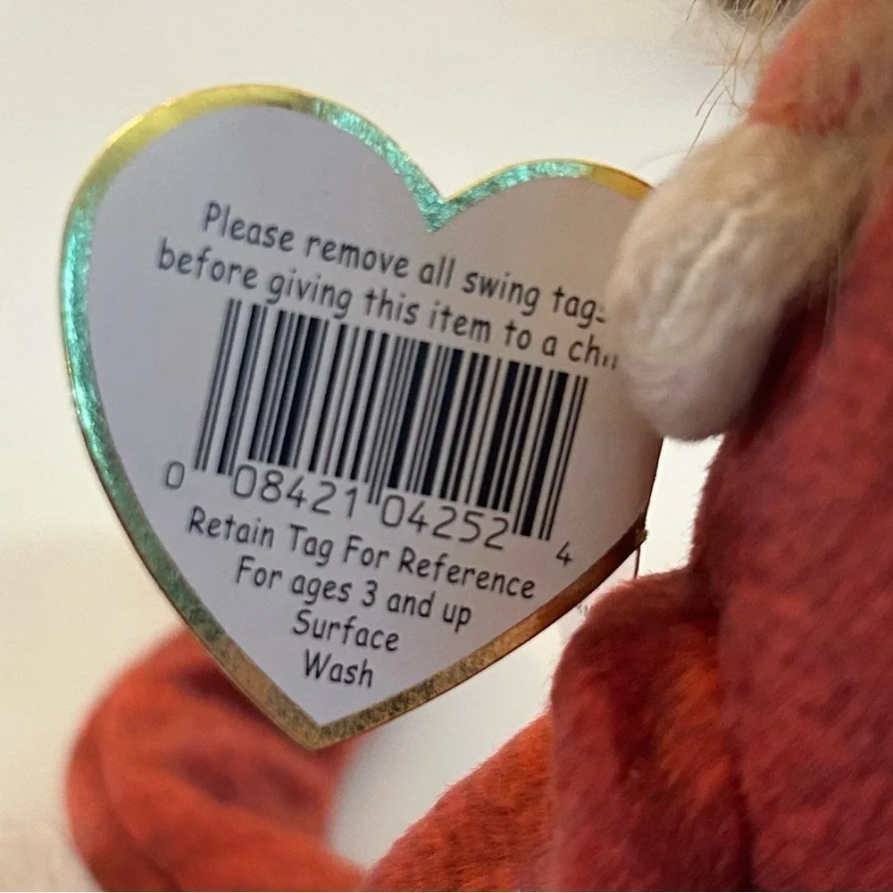 Beanie Babies Orangutan Schweetheart TY Rare 1st Edition Collectible Tag Errors